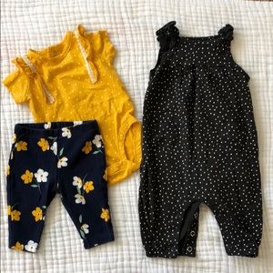 3 Piece Carter’s Onesie, Pants, Jumper